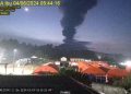 Gunung Api Ibu Kembali Erupsi, Terekam Abu Vulkanik Condong ke Arah Barat dan Barat Laut 