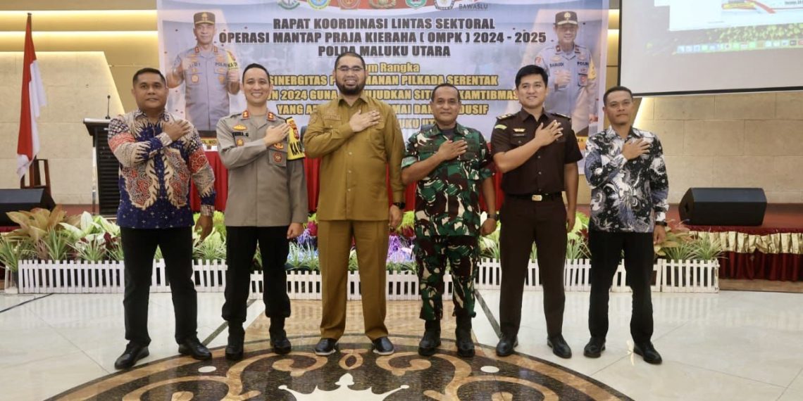 Hadiri Rakor Lintas Sektor, Bupati Bassam Kasuba Harap Semua Pihak Ciptakan Suasana Harmonis Jelang Pilkada