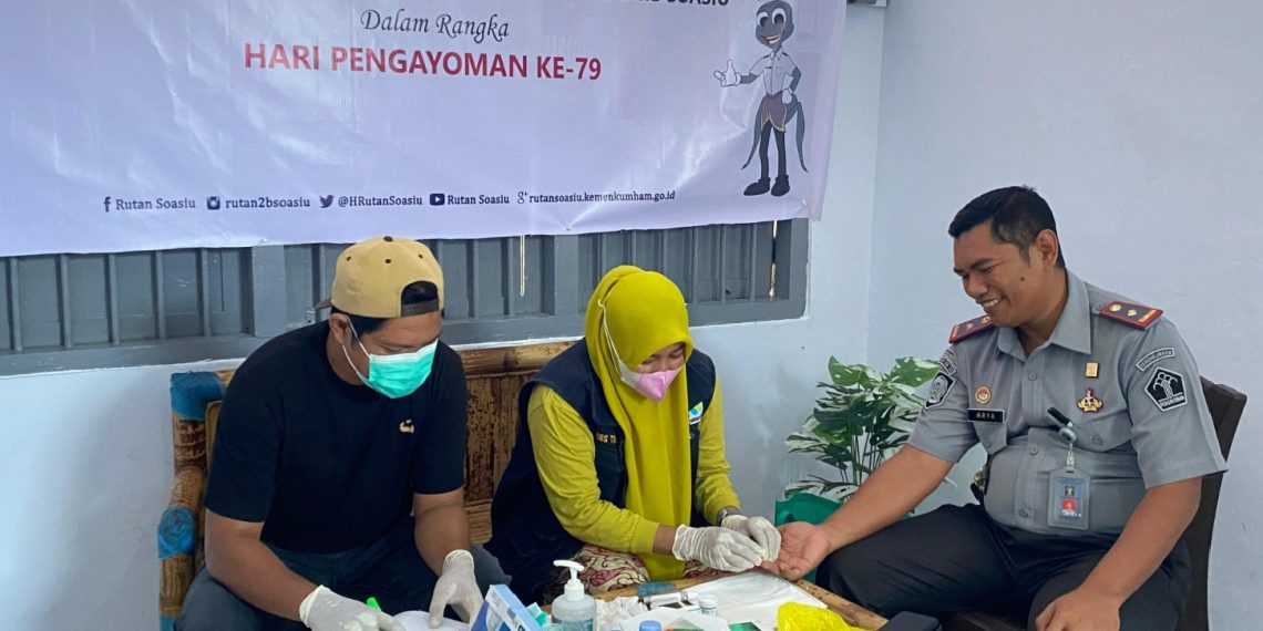 Rutan Kelas IIB Soasiu Tidore Gelar Pemeriksaan Kesehatan, Peringati Hari Pengayoman ke – 79 Tahun