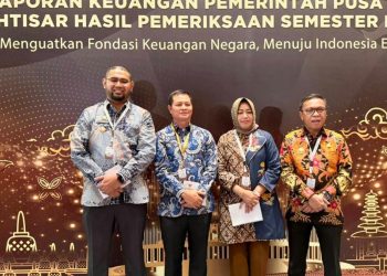 Bupati Halmahera Selatan Bassam Kasuba Hadiri Kegiatan Seminar Nasional BPK RI 