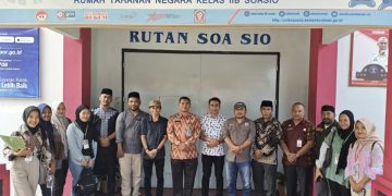 Kepala Rutan Kelas IIB Soasiu Wayan Arya Terima Kunjungan Ketua KPU Kota Tidore Bersama Anggota, Ini yang Dibahas 