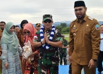 Hadirkan TMMD di Desa Dolik Halmahera Selatan, Bupati Bassam Ucapkan Terima Kasih Pada TNI
