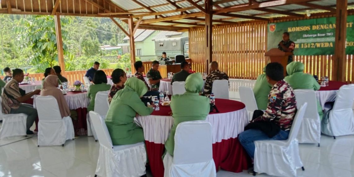 Kodim 1512/Weda Gelar Komsos Dengan Keluarga Besar TNI, Ini Pesan Dandim