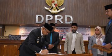 Pemkot dan DPRD Tikep Tandatangani Nota Kesepakatan Perubahan KUA-PPAS Tahun Anggaran 2024