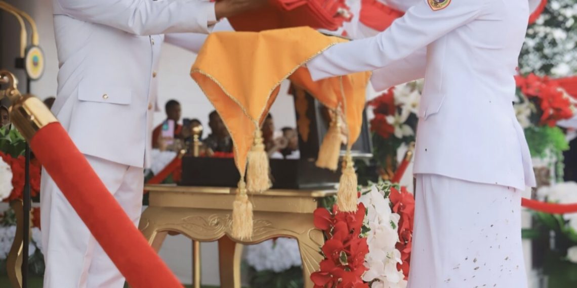 Bupati Halmahera Tengah Ikram M. Sangaji Pimpin Upacara HUT ke-79 Berjalan Khidmat