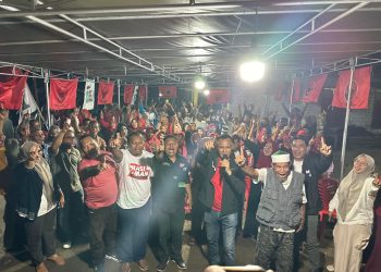 Ratusan Masyarakat Desa Fannaha Kecamatan Oba Tengah Hadiri Kampaye Pasangan MASI AMAN