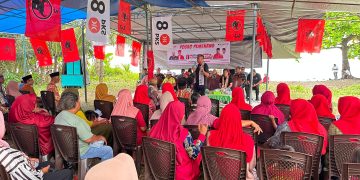 Ratusan Warga Desa Akeguraci Ucapkan Ikrar Menangkan MASIH AMAN Di Pilkada Tikep 