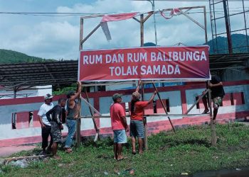 Masyarakat Rum dan Rum Balibunga Tolak Paslon SAMADA Kampanye di Kelurahan Rum 