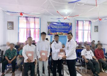 Pemberian Remisi Natal Serentak Oleh Menimipas, 24 WBP Rutan Soasiu Terima Remisi Natal dan 2 Bebas Langsung