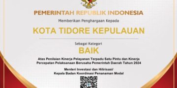 Pemkot Tikep Raih Penghargaan dari Kementerian Investasi dan Hilirisasi Badan Koordinasi Penanaman Modal