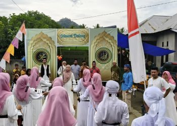 Peringati Isra Miraj Majelis Taklim Al-insan dan Pemuda RT 007 Kelurahan Payahe Gelar Karnaval Islami 
