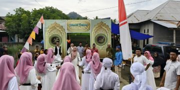 Peringati Isra Miraj Majelis Taklim Al-insan dan Pemuda RT 007 Kelurahan Payahe Gelar Karnaval Islami 