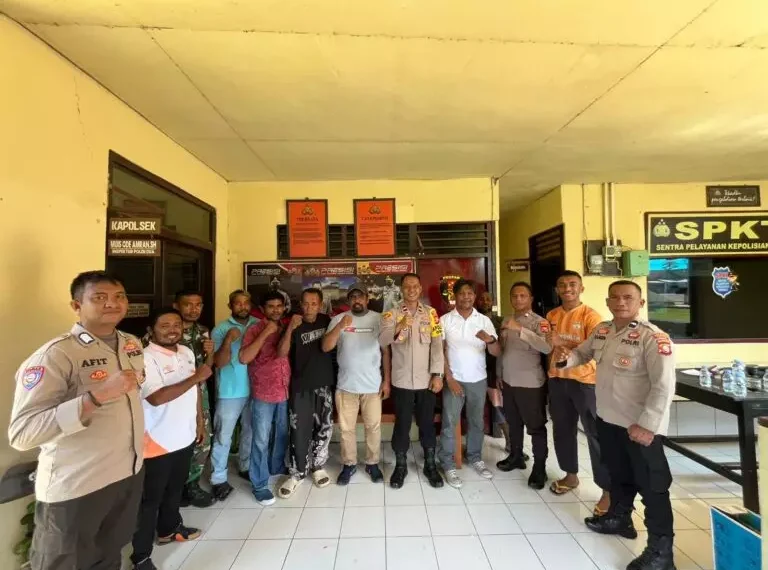 Komitmen Perangi Miras dan Narkoba, Kapolsek Oba Apresiasi Pemuda Lingkungan Tahane Kelurahan Payahe  