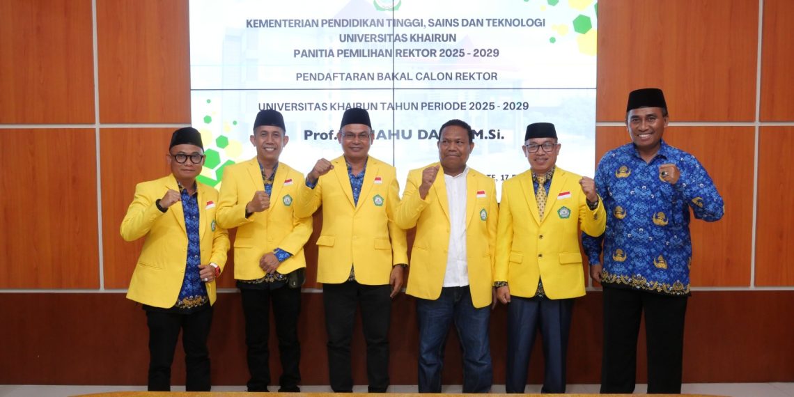 Delapan Calon Rektor Unkhair Resmi Mendaftarkan Diri di Hari Terakhir, Dr. M. Ridha Ajam Juga Ikut 