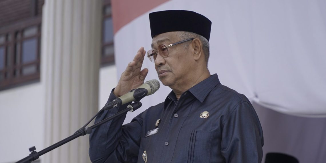 Walikota Tidore Capt. H Ali Ibrahim Pimpin Apel Gabungan untuk yang Terakhir Kalinya