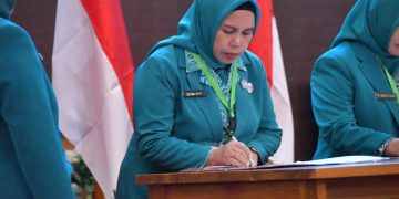 Haja Rahmawati Muhammad Sinen Resmi Dilantik Sebagai Ketua TP-PKK Tikep