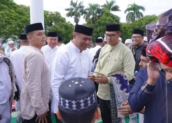Pelaksanaan Solat Idul Fitri Oleh Pemkot Tikep Berjalan Penuh Khidmat