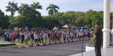 Pimpin Apel Gabungan Pasca Cuti Bersama Idul Fitri, Walikota Tikep Tekankan Program 100 Hari Kerja 