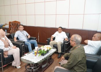 Sekda Tikep Didampingi BPKAD, Menerima Audiensi dari Bank Muamalat Regional Chief Executive Officer