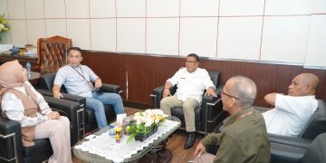 Sekda Tikep Didampingi BPKAD, Menerima Audiensi dari Bank Muamalat Regional Chief Executive Officer