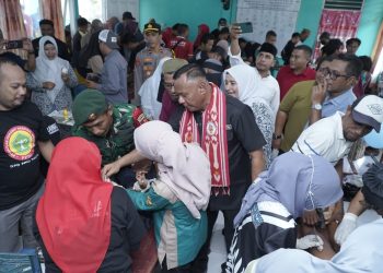 Muhammad Sinen Hadiri Bakti Sosial Pemeriksaan Kesehatan Gratis di Payahe 