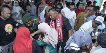 Muhammad Sinen Hadiri Bakti Sosial Pemeriksaan Kesehatan Gratis di Payahe 