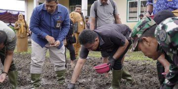 Dukung Swasembada Pangan, Pemkot Tidore Gelar Tanam Padi di Desa Oba Kecamatan Oba Utara