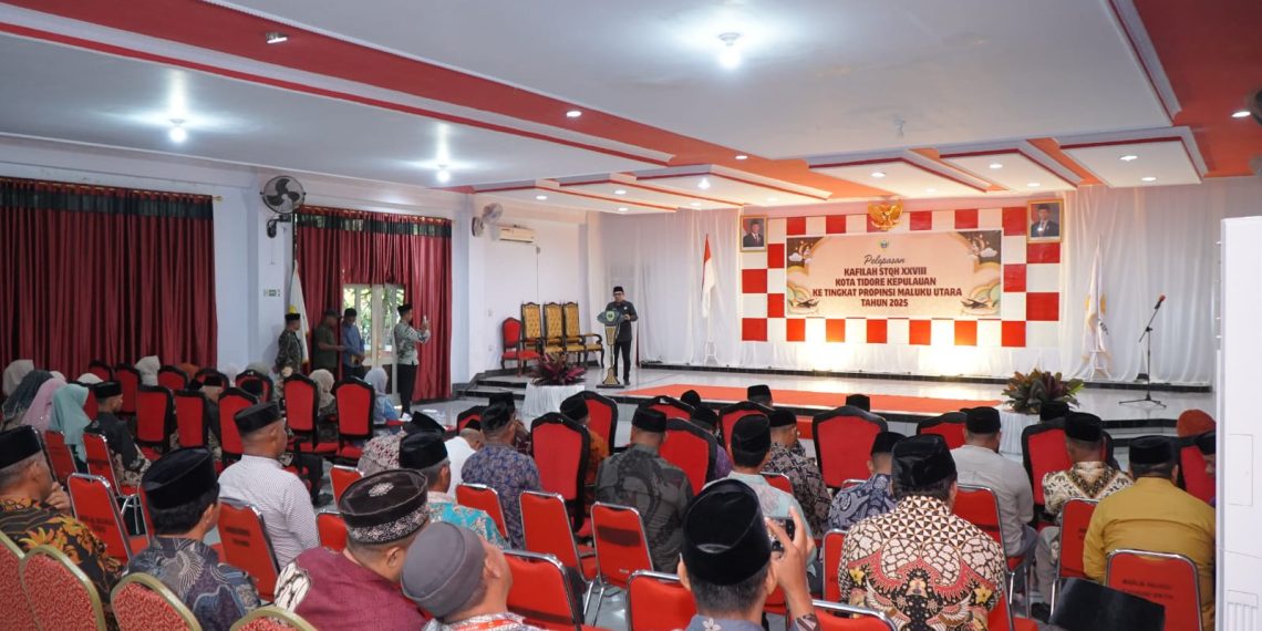 Lepas 20 Kafilah STQH ke Provinsi Malut, Wakil Walikota Tidore Berharap Peserta Bisa Pertahankan Prestasi