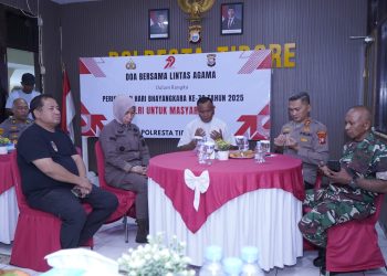 Hadiri Doa Bersama Lintas Agama Peringati Hari Bayangkara ke 79, Ini Harapan Walikota Tidore Muhammad Sinen 