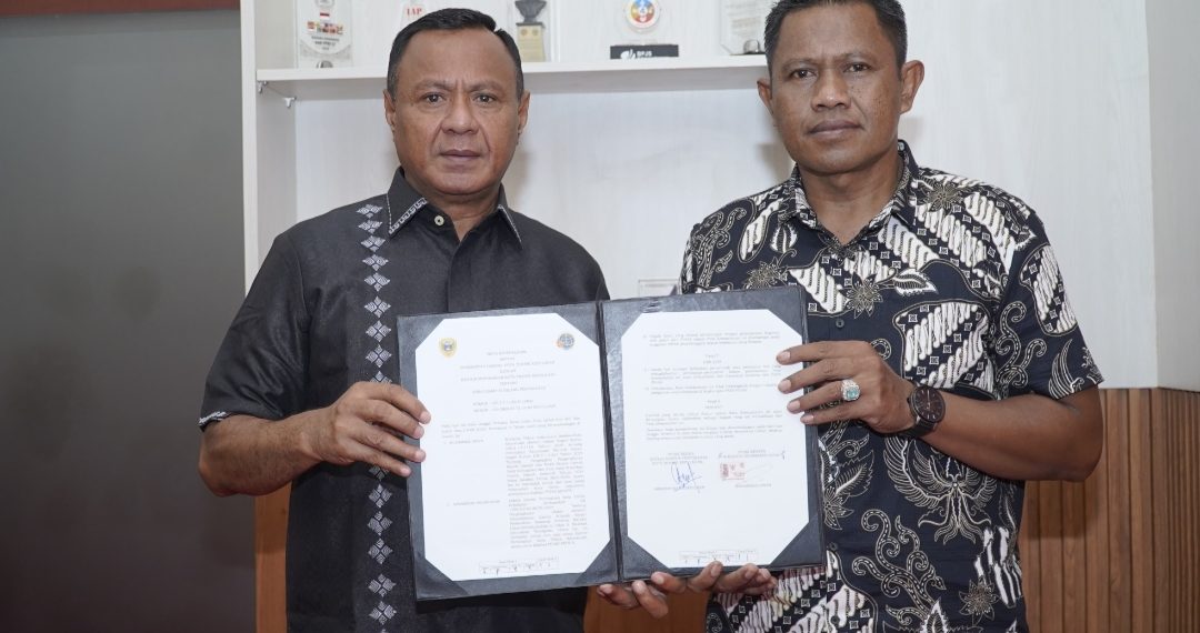Walikota Tidore dan Kantor Pertanahan Teken MoU Dibidang Pertahanan 