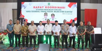 Wakil Walikota Tidore Hadiri Rakor Perencanaan Ketahanan Pangan Provinsi Malut Bersama Kepala Gizi Nasional 