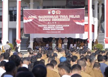 Sikapi Dinamika Negeri, Pemkot Tikep TNI dan Polri Gelar Apel Gabungan Tiga Pilar Damai Negeriku 