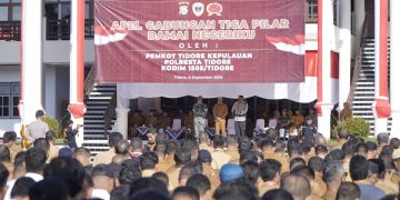 Sikapi Dinamika Negeri, Pemkot Tikep TNI dan Polri Gelar Apel Gabungan Tiga Pilar Damai Negeriku 
