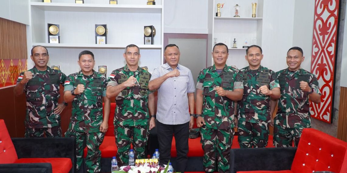 Wali Kota Tidore Terima Kunker Danrem 152/Babullah Jelang Pelaksanaan Balap Sepeda