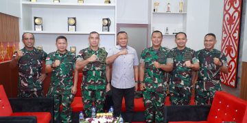 Wali Kota Tidore Terima Kunker Danrem 152/Babullah Jelang Pelaksanaan Balap Sepeda