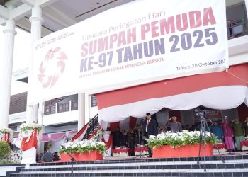 Upacara Peringatan Hari Sumpah Pemuda ke-97 Tahun 2025 di Kota Tidore Kepulauan Berlangsung Khidmat