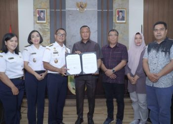 Pemkot Tikep dan Bakamla RI Teken NPHD dan BAST Untuk Pembangunan Pangkalan Zona Timur di Tidore