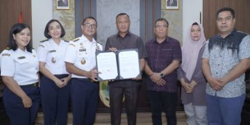 Pemkot Tikep dan Bakamla RI Teken NPHD dan BAST Untuk Pembangunan Pangkalan Zona Timur di Tidore