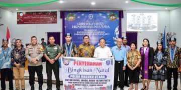 Waka Polda Malut Hadiri Pelantikan Badan Pengurus Cabang GMKI Sofifi dan Pembagian Sembako