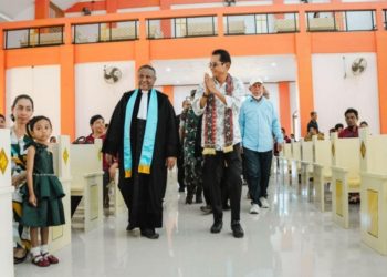 Peresmian Kompleks Gereja GPM Kawasi oleh Wabup Halsel,  Perkuat Harmoni Kehidupan Berjemaat