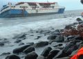 Kapal KM Intim Teratai Karam di Perairan Makian