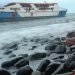 Kapal KM Intim Teratai Karam di Perairan Makian