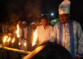 Jaga Tradisi Malam Ela-ela, Wawali Tidore dan Sultan Nyalakan Obor di Kedaton