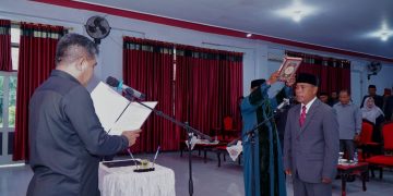 Abubakar Nurdin Resmi Jabat Direktur Perumda Ake Mayora, Ini Pesan Wawali Ahmad Laiman