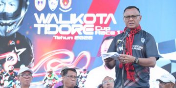 Wali Kota Muhammad Sinen Resmi Menutup Wali Kota Tidore Cup Race I 2026