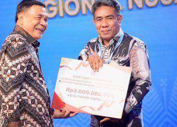 Sukses Tekan Angka Pengangguran, Pemkot Tidore Raih Penghargaan dan Dapat Bantuan Fiskal Rp.3 Miliar dari Kemendagri