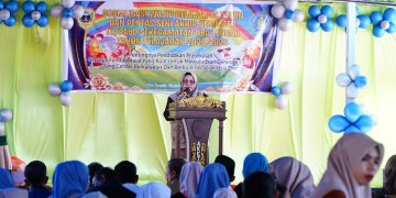 Bunda PAUD Tidore Lepas 151 Siswa TK Oba Tengah Sekaligus Sosialisasikan Wajib Belajar 13 Tahun